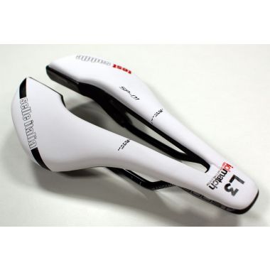 Siodło SELLE ITALIA SP-01 BOOST TM SUPERFLOW (id match - L3) manganese tube 7, białe, testowe zestaw SIT-0000000000157 (DWZ)