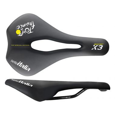 Siodło SELLE ITALIA X3 BOOST SUPERFLOW TDF L (id match - L3) FeC Alloy 7, duro-tek, czarne (DWZ)