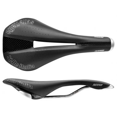 Siodło SELLE ITALIA NOVUS FLOW S (id match - S2) ti 316 tube 7, fibra-tek, 225g czarne (DWZ)