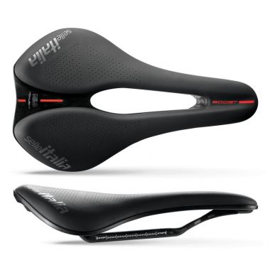 Siodło SELLE ITALIA NOVUS BOOST EVO KIT CARBONIO, Superflow L (id match L3), Carbon Rail, Fibra-Tek, 165g 