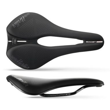 Siodło SELLE ITALIA NOVUS EVO BOOST TM SUPERFLOW L (id match - L3) Manganese Tube 7, soft-tek, czarne (NEW)