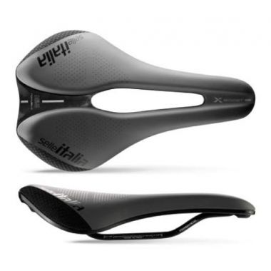 Siodło SELLE ITALIA NOVUS EVO BOOST X-CROSS TM SUPERFLOW L (id match - L3) Manganese Tube 7, soft-tek, Szare (NEW)