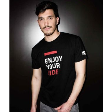 T-shirt SELLE ITALIA ENJOY YOUR RIDE Black roz. S 