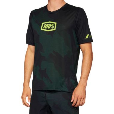 Koszulka męska 100% AIRMATIC LE Jersey krótki rękaw black camo roz. S (NEW 2022)