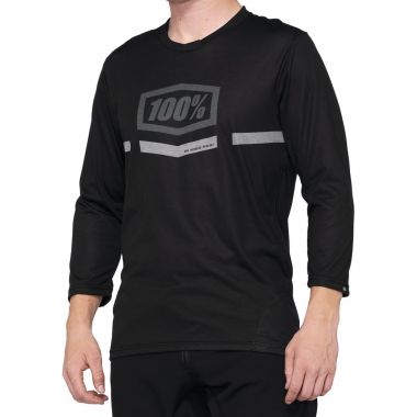 Koszulka męska 100% AIRMATIC 3/4 Sleeve black roz. S (NEW 2022)