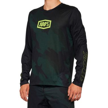 Koszulka męska 100% AIRMATIC LE Long Sleeve black camo roz. S (NEW 2022)