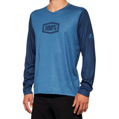 Koszulka męska 100% AIRMATIC Long Sleeve slate blue roz. S (NEW 2022)