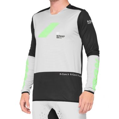 Koszulka męska 100% R-CORE X Jersey długi rękaw vapor black roz. S (NEW 2021)