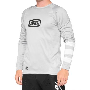 Koszulka męska 100% R-CORE Jersey długi rękaw vapor white roz. XL (NEW 2021)