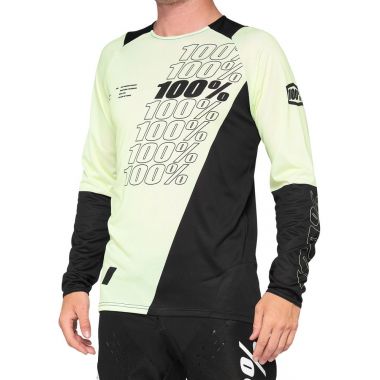 Koszulka męska 100% R-CORE Jersey długi rękaw yellow black roz. S (NEW 2021)