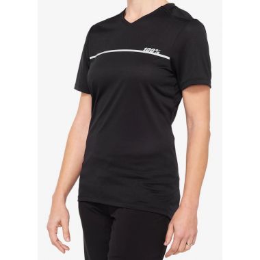 Koszulka damska 100% RIDECAMP Women's Jersey krótki rękaw black grey roz. M (NEW 2021)