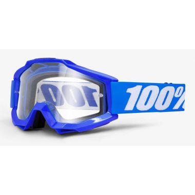 Gogle 100% ACCURI REFLEX BLUE (Szyba Przezroczysta Anti-Fog, LT 88%-92%) (DWZ)