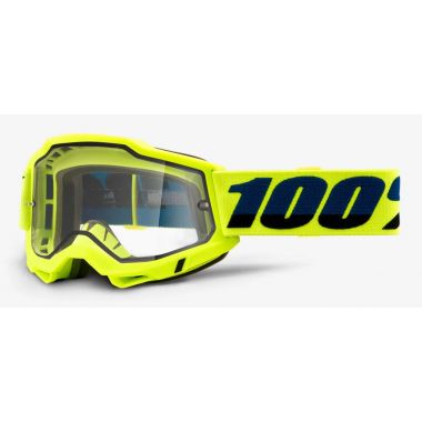 Gogle 100% ACCURI 2 ENDURO MOTO YELLOW (Szyba Przezroczysta Podwójna) (NEW)