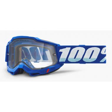 Gogle 100% ACCURI 2 ENDURO MTB BLUE (Szyba Przezroczysta Podwójna Wentylowana, LT 80%-83%) (NEW)