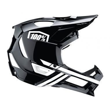 Kask full face 100% TRAJECTA Helmet w Fidlock Black White roz. S (52-56 cm) (NEW 2022)