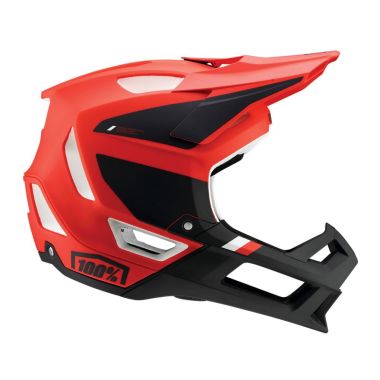 Kask full face 100% TRAJECTA Helmet w Fidlock Cargo Fluo Red roz. S (52-56 cm) (NEW 2022)