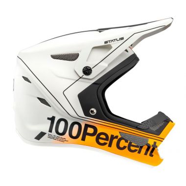 Kask full face juniorski 100% STATUS DH/BMX Helmet Carby Silver roz. M (49-50 cm) (NEW)