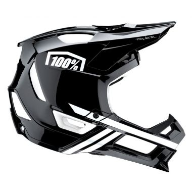 Kask full face 100% TRAJECTA Helmet black white roz. L (58-61 cm) (DWZ)